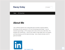 Tablet Screenshot of kaceycoley.com